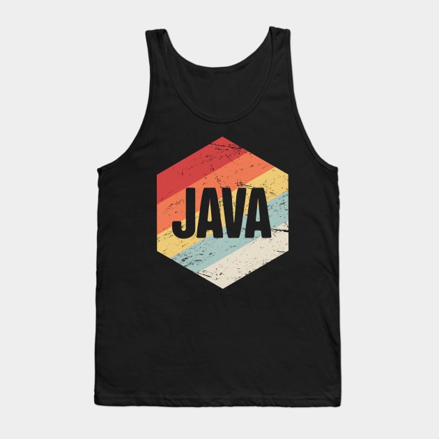 Retro Java Programming Icon Tank Top by MeatMan